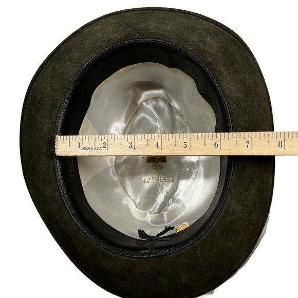 Resistol Self Conforming Long Oval Cowboy Hat Brown Tanners Idaho Fedora - Picture 16 of 16